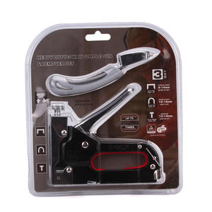 Pistolet à agrafer multifonction 3-en-1 robuste, pistolet à clous manuel pour la tapisserie, le bois et les revêtements de sol avec poignée <span class=keywords><strong>ergonomique</strong></span> - Product Image 5