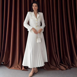 Polyester <strong>Blazer</strong> <strong>and</strong> <strong>Skirt</strong> <strong>Set</strong> - Product Image 1