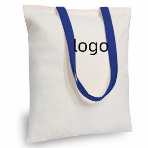 Bolsa de Compras de Lona de Algodón Orgánico Personalizable, Bolsas de Lona Lisas para Supermercado con Asa - Product Image 4