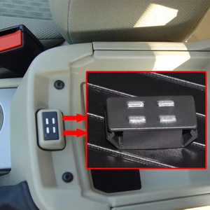 8M5915023AA Cubierta de la caja del reposabrazos <span class=keywords><strong>automotriz</strong></span> Cerradura de hebilla magnética para Ford Focus 2005-2013 Astilla y negro - Product Image 5