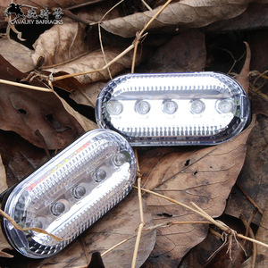 Feux stroboscopiques LED pour caserne de cavalerie, rouge et bleu, clignotants, alimentés par batterie, pour la sécurité routière - Product Image 2