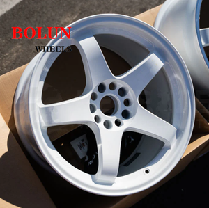 Jantes de course forgées blanches personnalisées en alliage pour <span class=keywords><strong>Nissan</strong></span> Skyline R33 R34 18X10.5 ET15 19x9.5 + 30 18x9 + 22 18x9.5 + 12 jantes de course - Product Image 2