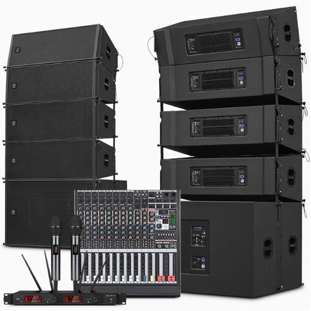 YAZOO Solution Outdoor Waterproof Active Line Array Speaker Configuration for Single Double 8 Double 10 Double 12