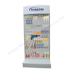 Adjustable Wire Basket Metal Customized Stand Marketing Display For Power Tools Exhibitors Stand Tool Store Shelve