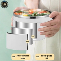 Boîte à lunch colorée en forme de pomme en acier inoxydable 304, récipient alimentaire réutilisable, boîte bento isotherme pour le bureau ou l'extérieur