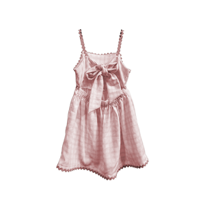Vestido de estilo corto para niñas de verano Lino de algodón <span class=keywords><strong>vivo</strong></span> <span class=keywords><strong>y</strong></span> ligero Lleno de vitalidad Personalidad Diseño colorido brillante - Product Image 4