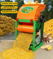 Décortiqueuse de maïs électrique à double alimentation essence/diesel 1000-1500 kg/h, égreneuse et éplucheuse de maïs pour usage domestique