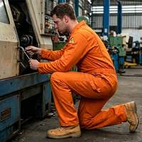 Combinaison de vêtements de travail Fr personnalisée la plus vendue avec des bandes réfléchissantes pour champ pétrolifère