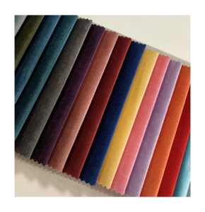 Tela 100% poliéster lisa, <span class=keywords><strong>Material</strong></span> textil de terciopelo italiano para el hogar, funda de sofá, cortina - Product Image 1