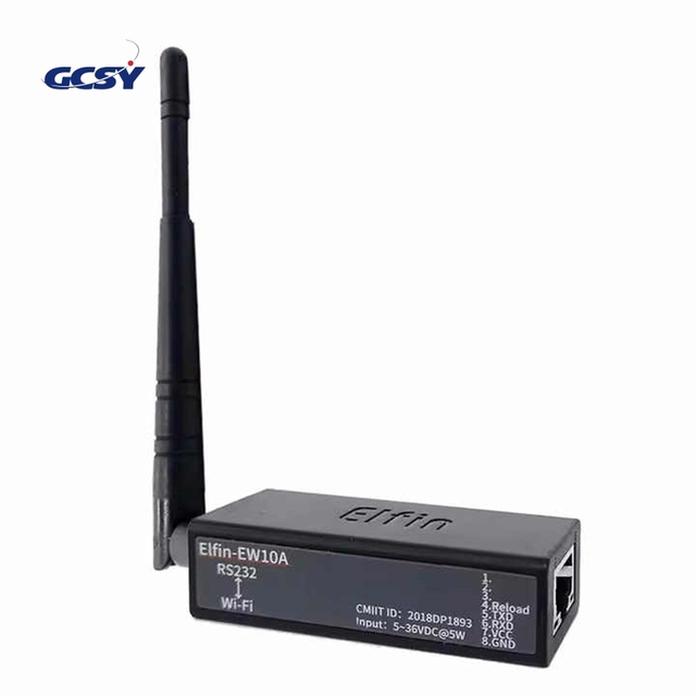 Smallest Elfin-EW10A-0 RS232 Wireless Networking Devices Modbus TPC IP Function RJ45 to WIFI Serial Server