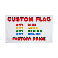 Bannière publicitaire extérieure 3x5 pieds en polyester 90x150cm, drapeaux personnalisés avec logo, impression personnalisée