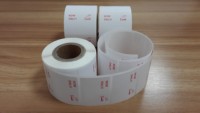 Rouleau d'autocollants en papier thermique imperméable avec colle forte pour utilisation en supermarché