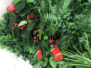Venta al por mayor jardín de 100*100CM <span class=keywords><strong>vertical</strong></span> verde de la pared/decoración al aire libre de la pared de plantas artificiales - Product Image 5