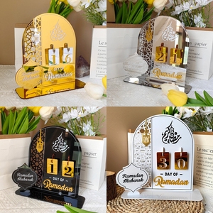 Calendario Conto alla Rovescia del Ramadan in Acrilico, Regalo con Numeri Sostituibili 2025, Decorazione Casa Eid Mubarak - Product Image 6