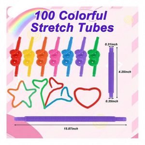 Commande en gros de tubes sensoriels en mousse de silicone et plastique durables, jouets sensoriels personnalisés pour la salle de classe, soulagement de l'anxiété, livraison gratuite - Product Image 4
