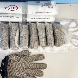 Gants de boucher en maille métallique en acier inoxydable de qualité alimentaire, protection anti-coupure EN388 niveau 5, protection anti-abrasion ANSI/ISEA niveau 9 - Vente chaude - Product Image 2