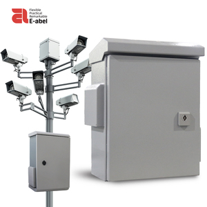 Eabel poste montado NEMA4 gabinete de metal personalizado IP65 caja eléctrica de telecomunicaciones caja de proyecto de telecomunicaciones industriales - Product Image 1