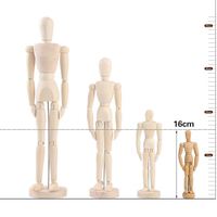 Mannequin articulé en bois naturel personnalisable Bv-Wmh01 pour la décoration intérieure et le dessin de figures humaines