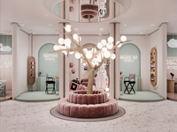 Comptoir d'exposition de luxe pour salon, éclairage LED personnalisable, plateau en pierre, mobilier pour salon, aménagement intérieur de boutique de beauté
