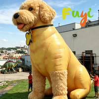 Chien gonflable réaliste personnalisable pour la publicité sur le thème des animaux de compagnie et la décoration de scènes de parcs extérieurs