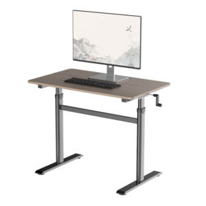 NBHY Haute qualité Moderne Convertible Bureau à domicile Bureau Métal Hauteur réglable Poignée manuelle Manivelle extensible - Product Image 4