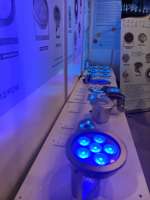 Focos LED Sumergibles de Acero Inoxidable 316L, 100W, IP68, COB DMX RGBW, Nuevo Diseño, Blanco Cálido, para Fuentes