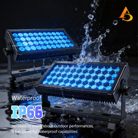 Projecteur LED extérieur haute puissance AICPOSE contrôlé par DMX sans lumière auxiliaire 44x10W pour éclairage mural urbain