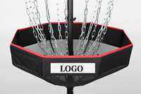 Basket de golf à disque avec 16 chaînes robustes Cible de golf à disque pliable avec sac de transport pour la pratique