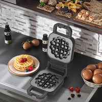 2 in 1 Haushalt Mini runde gefüllte Waffel kuchen hersteller Snack maschine und Waffeleisen in einem
