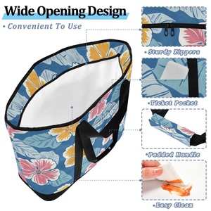 Sac isotherme de pique-nique et de camping à grande capacité, avec logo personnalisé, motif floral hawaïen, haute qualité, impression à la demande - Product Image 5