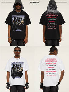 เสื้อยืดคอกลมแขนสั้น280กรัมแนววินเทจสำหรับผู้ชายและผู้หญิงโอเวอร์ไซส์ผ้าคอตตอนแท้ทันสมัยสำหรับฤดูใบไม้ผลิ/ฤดูร้อน - Product Image 6