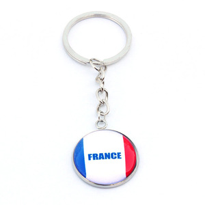 Wholesale Customised Panama Ireland UAE Germany Souvenir Cute Glass Key Chain for Girls