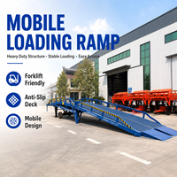 Plateforme de chargement mobile portable 10t, rampe de quai, pont d'accès mobile, plateforme élévatrice électrique hydraulique pour le chargement de conteneurs, vente en gros