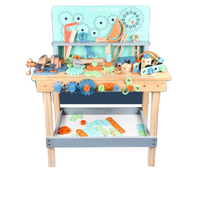 Большой игровой домик Монтессори, многофункциональный ремонтный стенд для имитации, набор инструментов для ремонта игрушек «сделай сам» для детей
