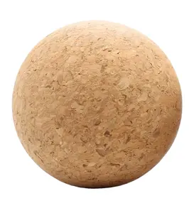 TIANLEICORK Factory Wholesale High Quality 80*160mm Natural Cork Massage Exercise Peanut Yoga Ball Sports Entertainment