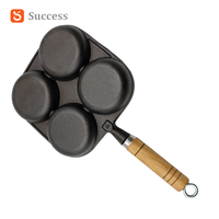 Poêle à frire antiadhésive en fonte de 4 tasses pour crêpes Poêle à omelette durable pour la cuisine à domicile