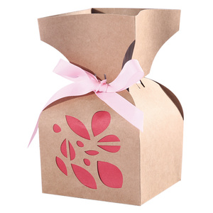 Unique round flower shape packaging heart boxes for flower and dessert
