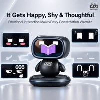 Jouet robot compagnon IA intelligent avec fonction de traduction, rappel météo et racontage d'histoires pour enfants, cadeaux de fêtes