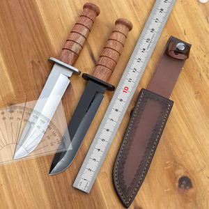 Couteau de poche tactique de haute qualité, personnalisable, manche en bois OEM, couteau de combat mercenaire, lame en acier inoxydable, DIY, garantie 1 an - Product Image 5