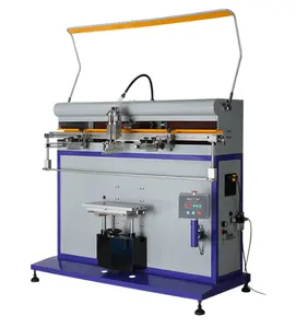 Máquina de serigrafia de tela cônica de plástico para impressão automática manual de baldes de tinta e impressora de seda