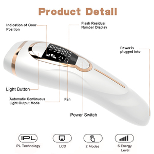 IPL Lumière Pulsée Sans Douleur Domestique, Épilateur Portable et Indolore Épilation Permanente, <span class=keywords><strong>Laser</strong></span> d'Épilation à Domicile - Product Image 4