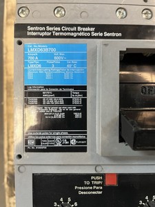 Disjoncteur SENTRON LMXD63B700 700A 600V 3P PLC - Product Image 3