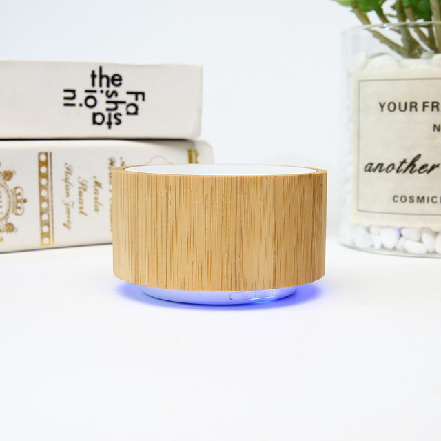 Promotional Gift Bamboo Wooden Bluetooth Speaker Multifunctional Portable with TF Card Play Music Feature Business Souvenir Gift
