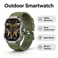 Reloj Inteligente Deportivo HK24 para Hombre, Pantalla AMOLED de 2.01'', Llamadas por Bluetooth, Monitoreo de Frecuencia Cardíaca y Oxígeno en Sangre, Resistente al Agua IP67