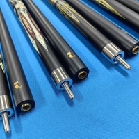 Queue de billard en fibre de carbone 1/2 pièce avec joint Uni-Loc, pointe de 13 mm, longueur de 57 pouces, prix de gros, en promotion