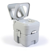 Toilettes mobiles d'extérieur, capacité de 20l, toilettes chimiques portables de Camping à chasse automatique