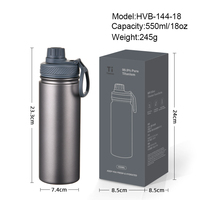 Mug isotherme en titane anti-transpiration personnalisé, portable, pour le voyage et le bureau, sans BPA, bouteille isolée sous vide, maintien thermique de 6 à 12 heures