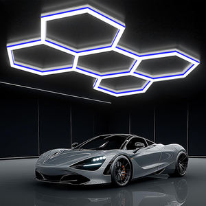 Petek Şeklinde Altıgen LED Su Geçirmez Garaj & Atölye Ofis Otel Tavan Lambaları Asılı Detaylı Aydınlatma - Product Image 1