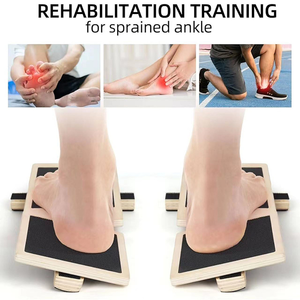 Bán buôn chân tăng cường cân bằng huấn luyện viên Hội Đồng Quản Trị Yoga ổn định đào tạo bằng gỗ lắc lư Bảng cân bằng - Product Image 5