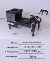 Dispositif BDSM haut de gamme pour le sexe orale, la consommation d'eau sainte, la consommation d'or, la formation à la punition intense, la servitude aux toilettes, la torture sexuelle